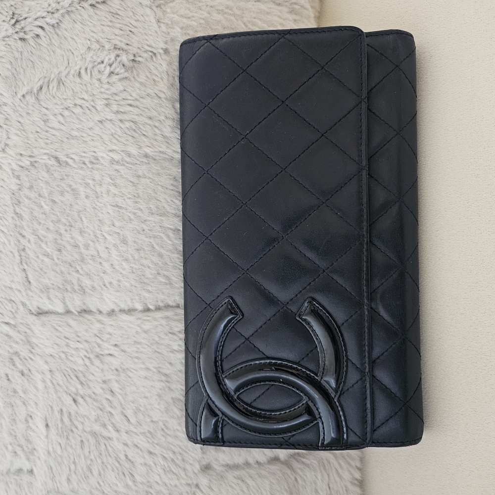 Chanel Black Quilted Wallet